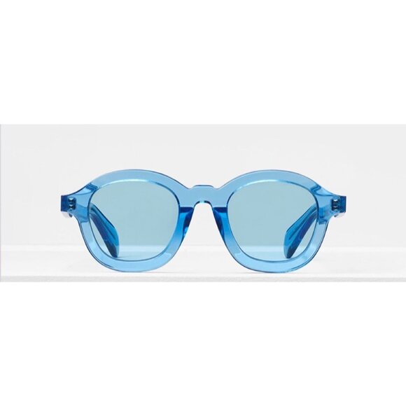 CELINE 40017I color blue heavenly round sunglasses - Picture 2 of 10
